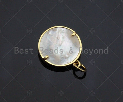 CZ Micro Pave Twelve Constellations Charm/Pendant, Zodiac charm, Constellation Mother-of-pearl Inlay Pendant/Charm,15x17mm,Sku#Z1228
